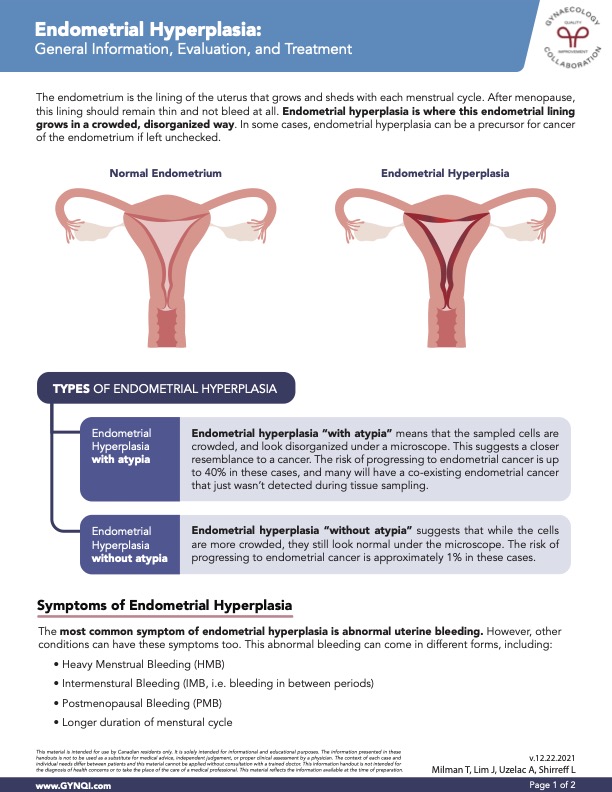 Endometrial Hyperplasia