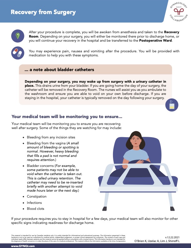 Recovery from Surgery