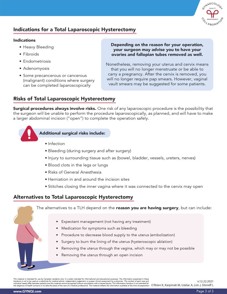 Hysterectomy page three