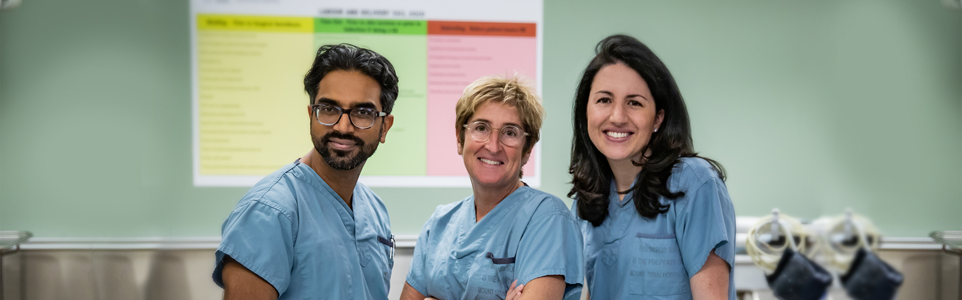 Lindsay, Ali, and Jodi working in hospital