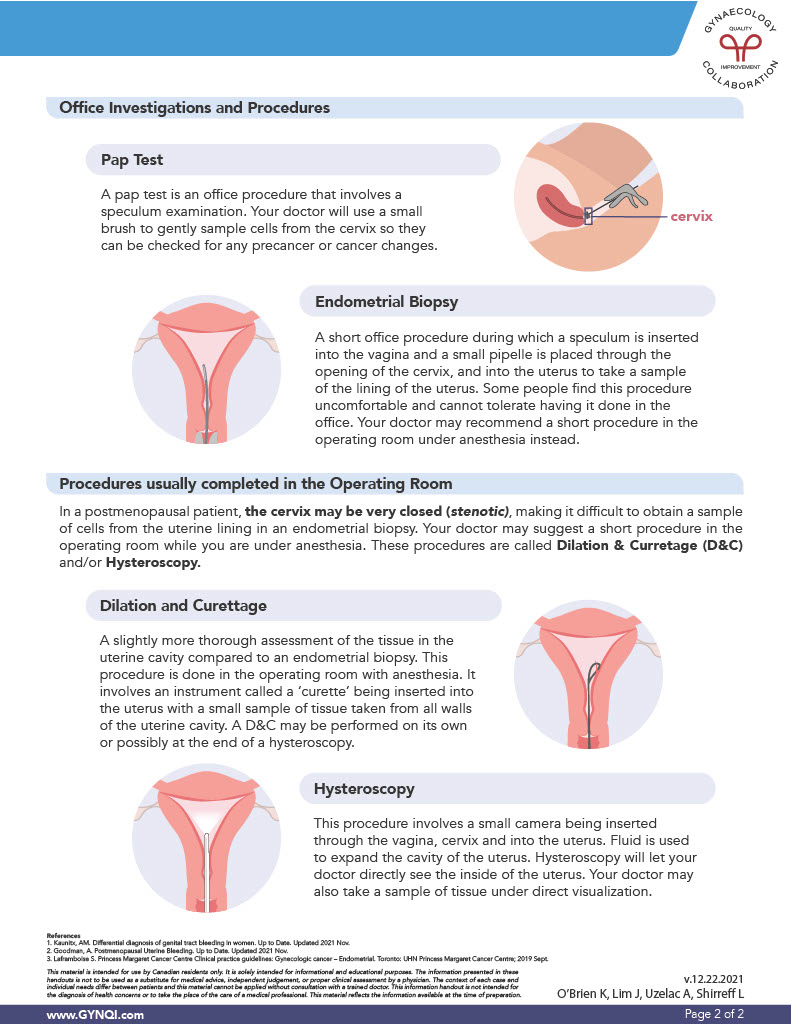 Postmenopausal Bleeding Evaluation