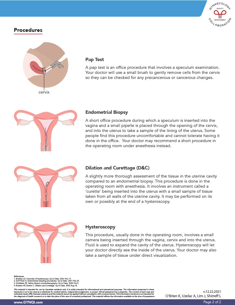 Common Tests and Procedures