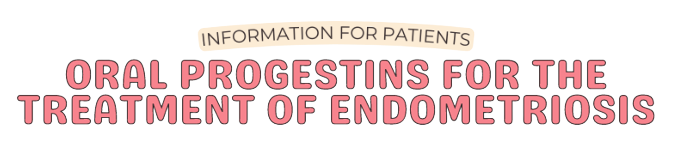 progestins bubble letters