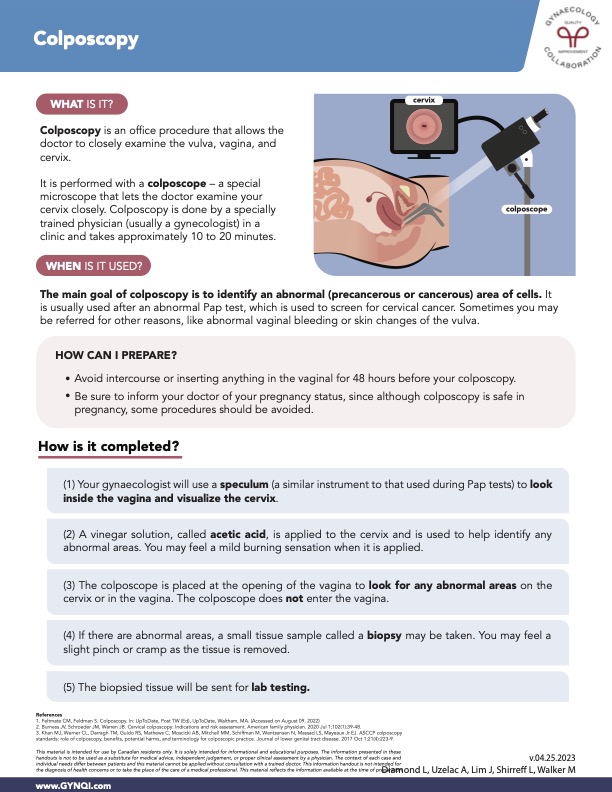 Colposcopy - General Handout NEW